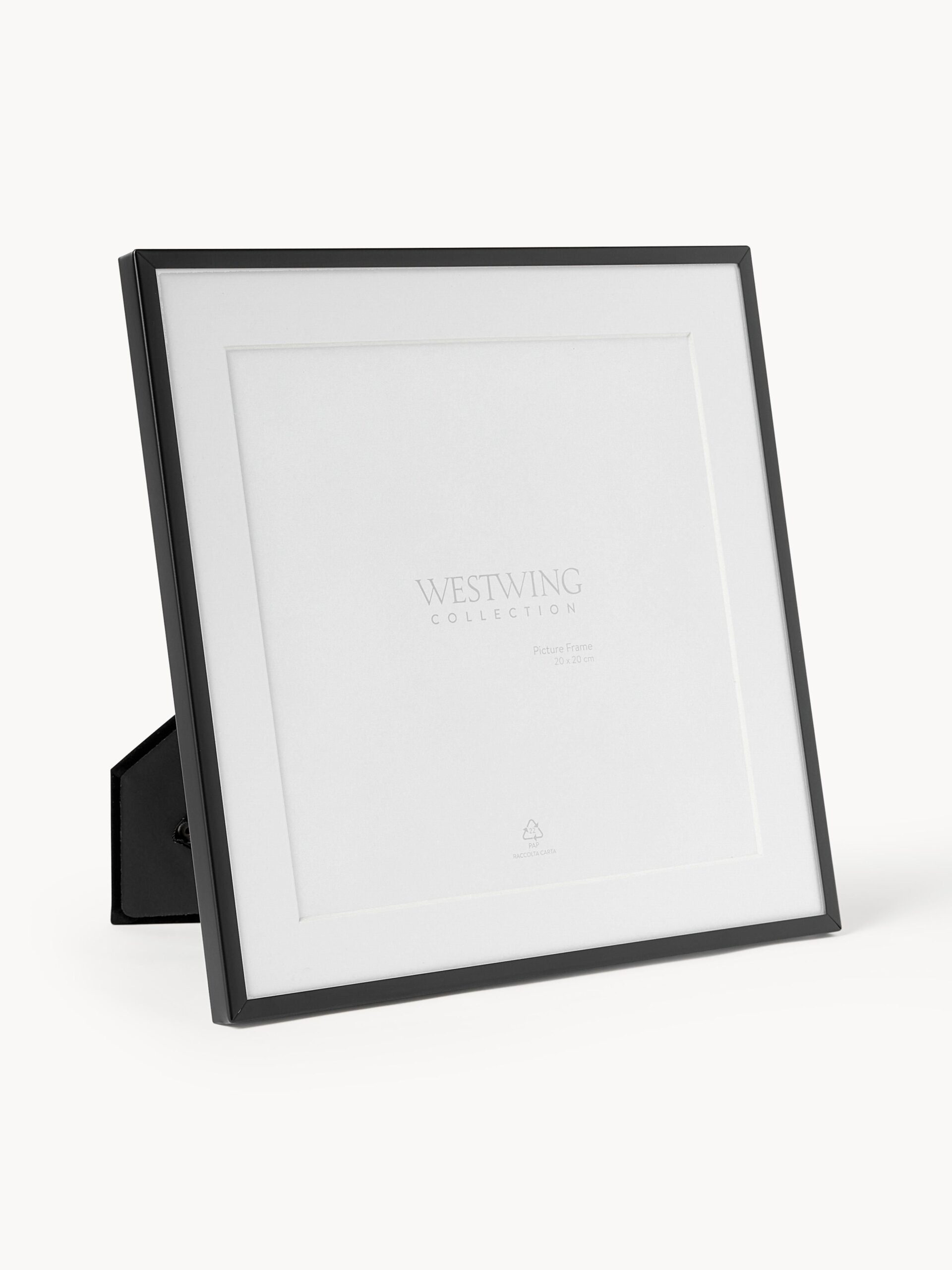 ramka-na-zdjecie-1 Nowoczesna czarna ramka na zdjęcie 20x20 cm stojąca na nóżce